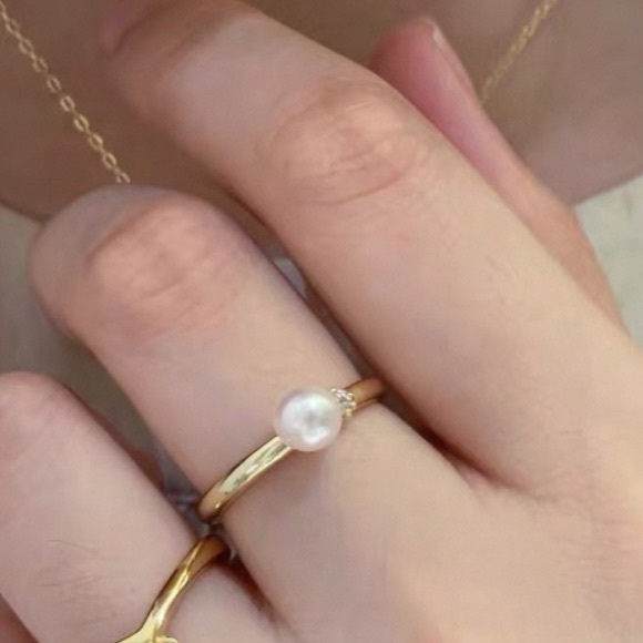 Pearl Stacking Ring - Picture 1 of 8